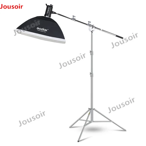  2pcs Stainless Steel 2.73M Heavy Duty Light Stand Tripod with for Photo Studio Softbox Video Flash 