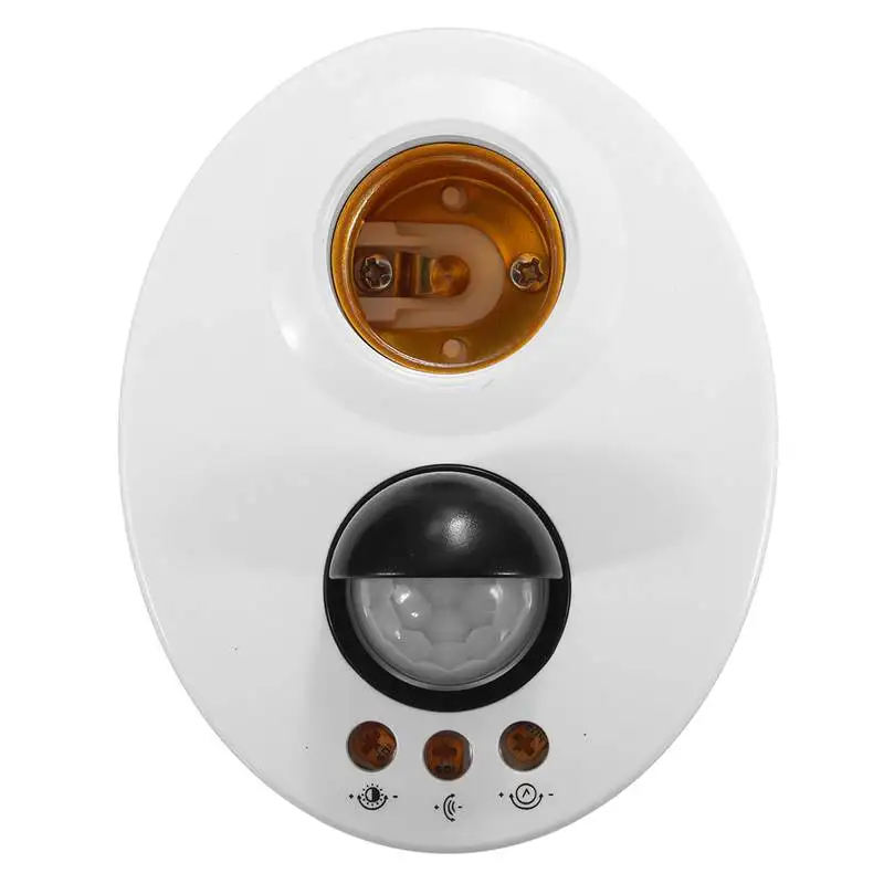 

Infrared Motion PIR Sensor Adjustable Delay Switch Lampholders E27 Lamp Base LED Light Lamp Holder AC110-250V