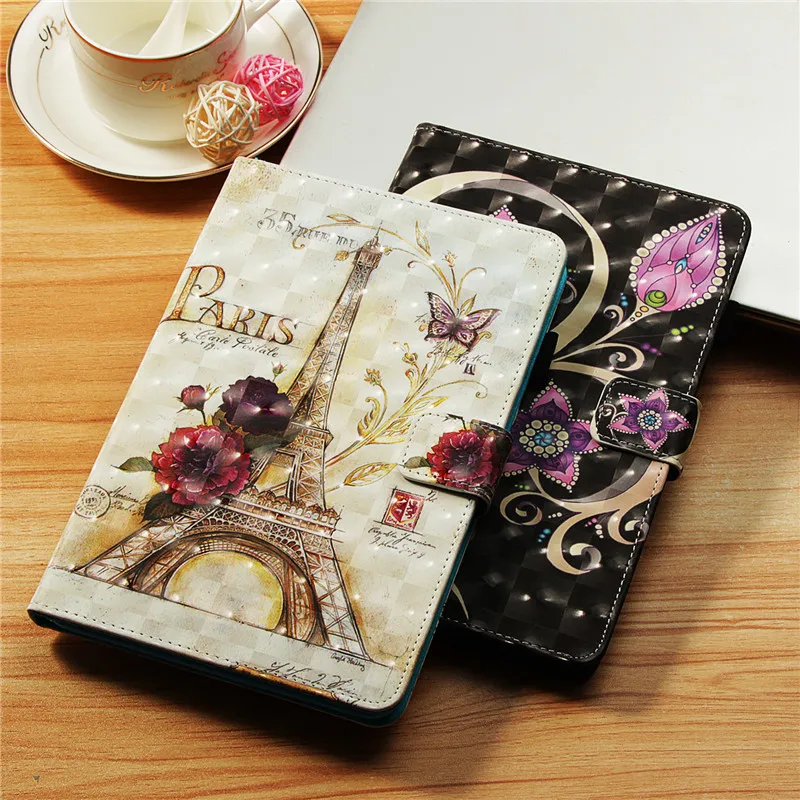 Модный чехол для Samsung Galaxy Tab A 10,1 T510 T515 SM-T510-T515 чехол для планшета с 3D рисунком медведя Совы+ пленка