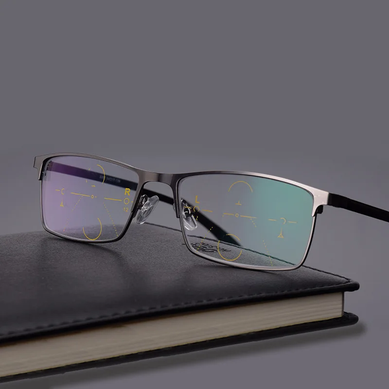 

Brand Progressive Multifocal Lens Reading Glasses Men Presbyopia Hyperopia Bifocal Glasses Reading mirror NX