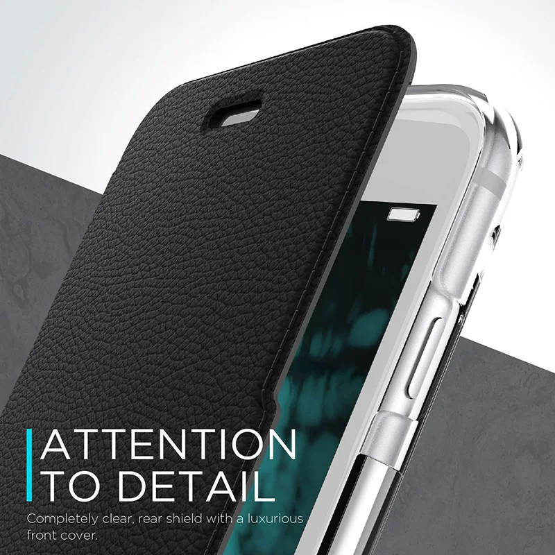 Чехол книжка с бумажником X Doria для защиты iPhone 7 8 Plus роскошный чехол из