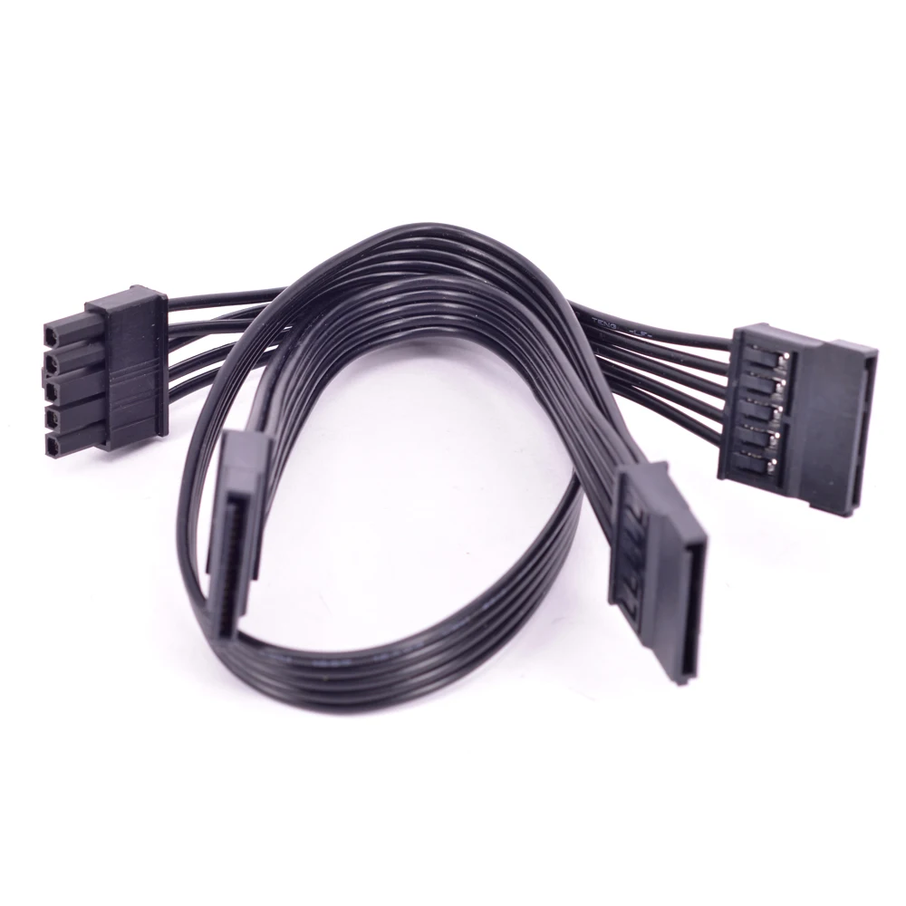 Cabo de Alimentação para Cooler Master gm Series G750m G650m G550m Modular Psu de Pinos para Portas Ângulo Reto Sata