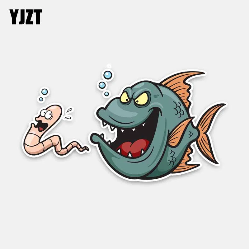 YJZT 17 см * 9 2 интересный Морской стиль мультфильм ПВХ водонепроницаемая Наклейка