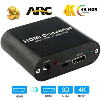 

HDMI Audio Extractor 4K 60Hz 5.1 ARC HDMI Audio Extractor Splitter HDMI To Audio Extractor Optical TOSLINK SPDIF