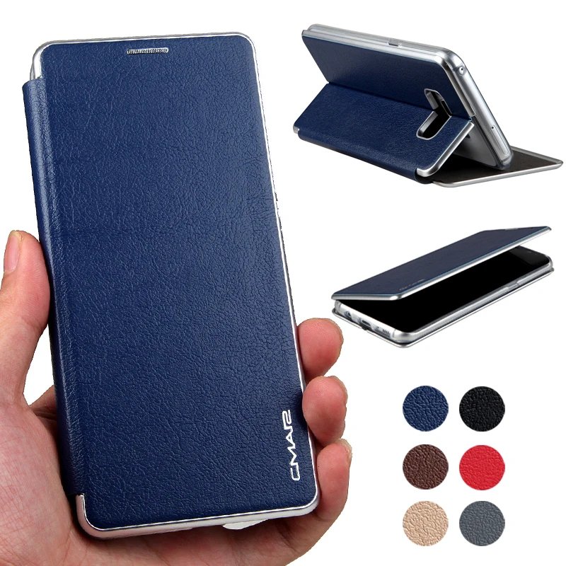 

For Samsung Galaxy S9 Case Leather Magnetic PU Wallet Flip Cover for Samsung S7 Edge S8 S10 Plus S10e S10 5G Case With Card Slot