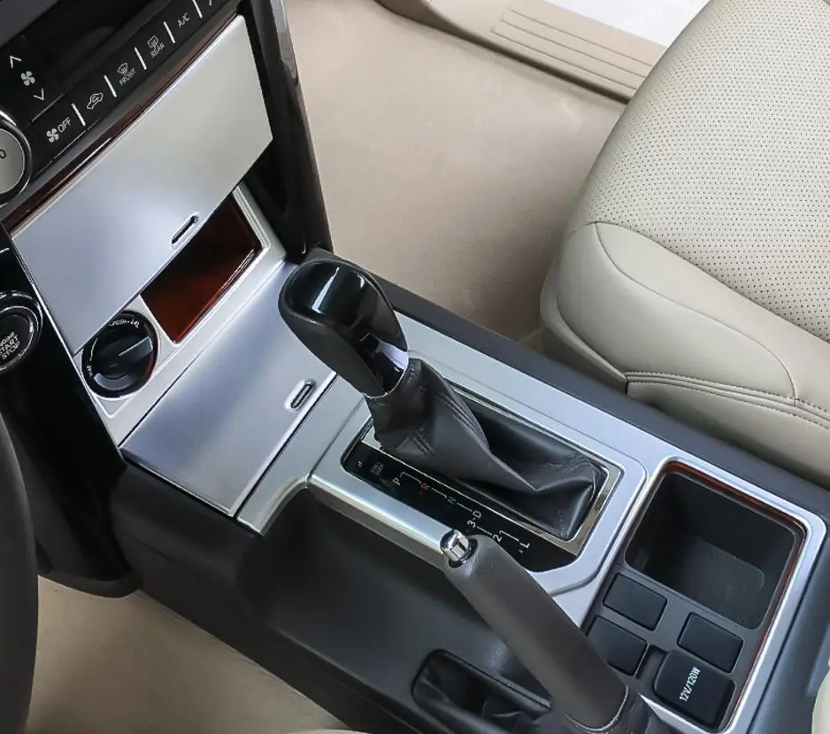 Para Toyota Land Cruiser Prado FJ150 2010-2017 Coperchio Della Scatola Del Cambio Tazza di Acqua Rifiniture Car- estilo Accesorios Para Toyota Land Cruiser Prado FJ150 2010-2017 Coperchio Della Scatola Del Cambio Tazza di Acqua Rifiniture Car- estilo Accesorios