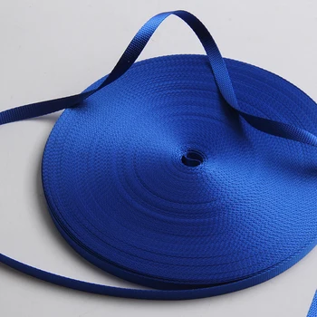 

blue color flat nylon ribbon webbing 10mm