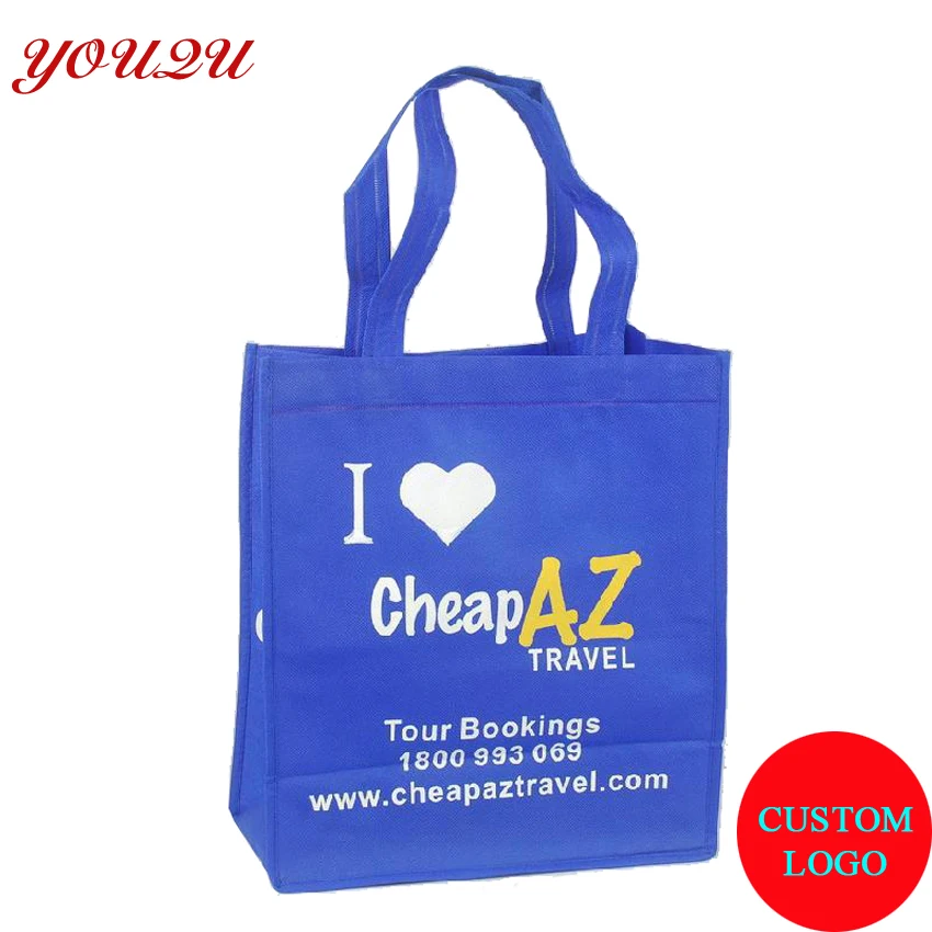 

custom reusable shopping bag non woven material with size 30*40*10 cm colors for choice
