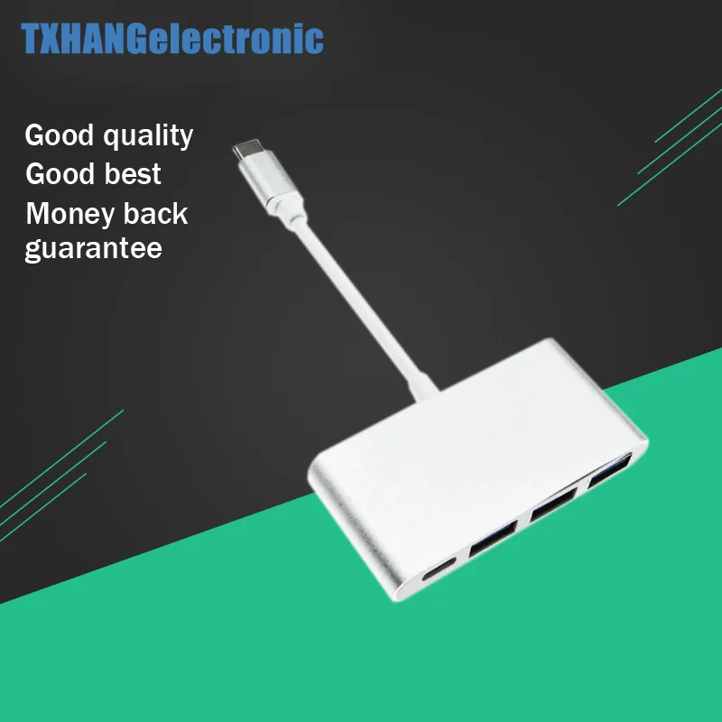 

UBS 3.1 Type-C to 3 USB 3.0 + USB-C Charging Port HUB Adapter Cable for MAC