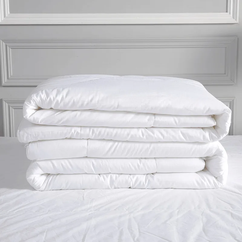Одеяло для четырех сезонов толстые демисезонный Стёганое+ тонкие летние одеяло белый роскошное покрывало наполнитель хлопок с полиэстером S/L/XL