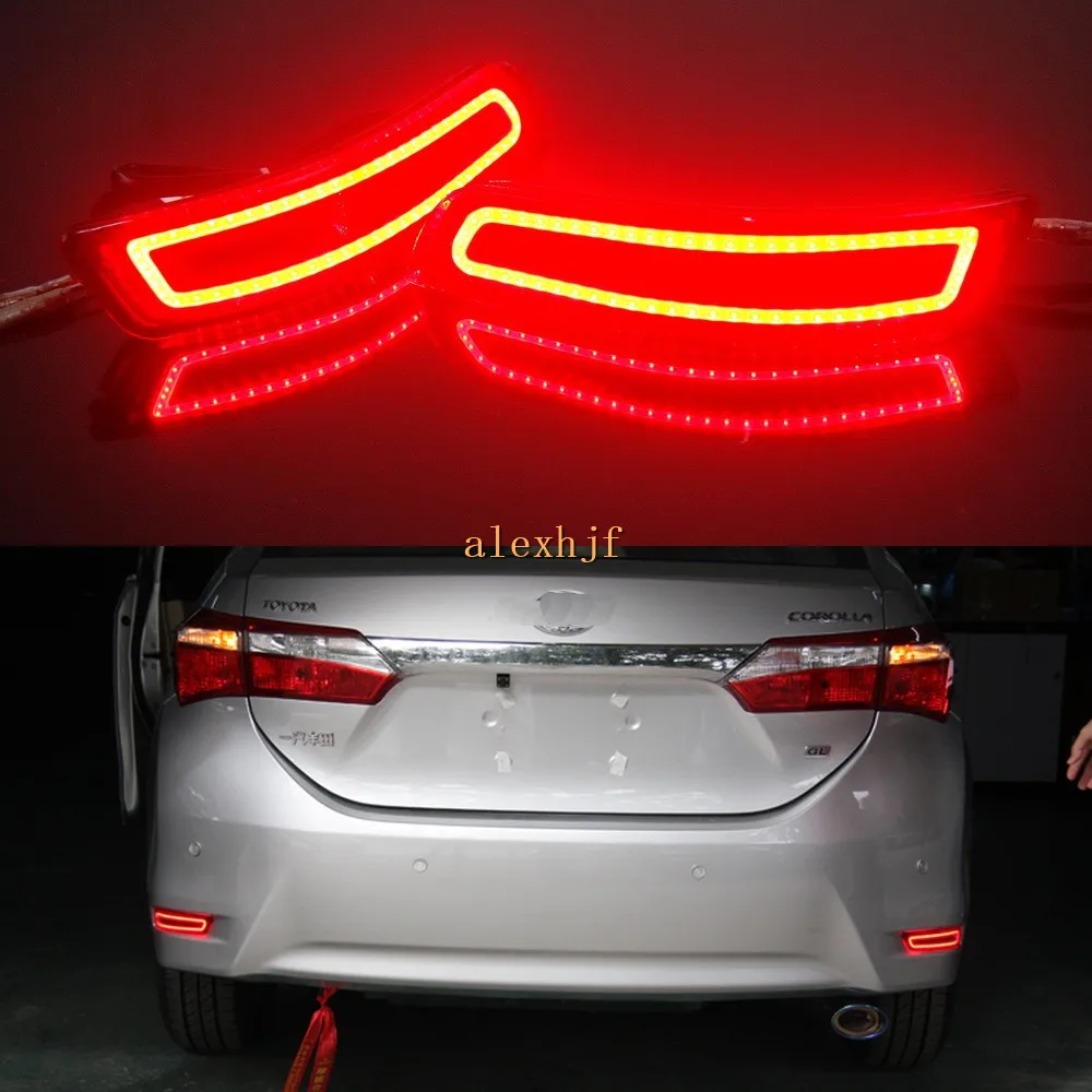 Varthion LED Light Guide Brake Lights Case for Toyota