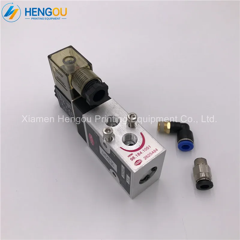 

5 pieces 4/2-way valve 24V DC for printing mahcine Hengoucn 98.184.1051 for SM 102 VP etc machine