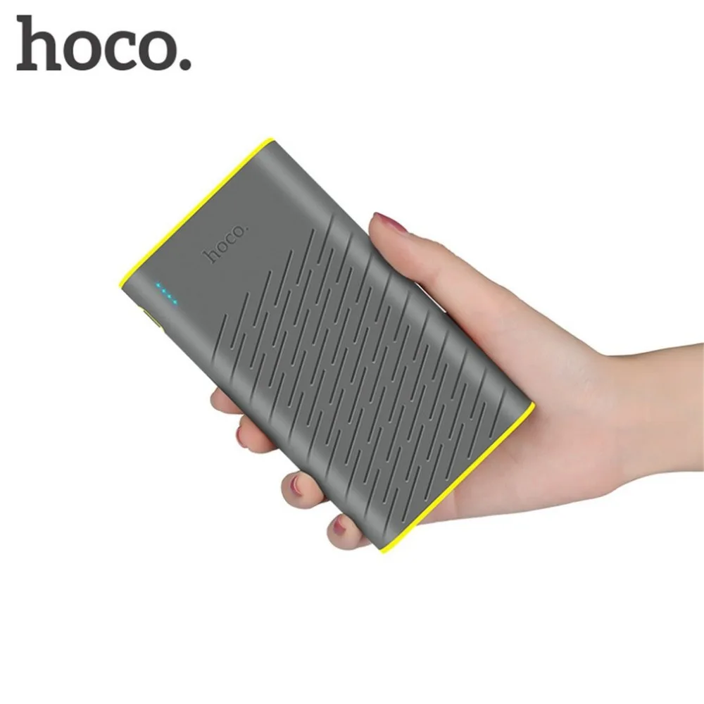 HOCO power Bank 20000mah портативный 18650 power bank Мобильный телефон power bank 20000 mAh быстрая зарядка внешний аккумулятор