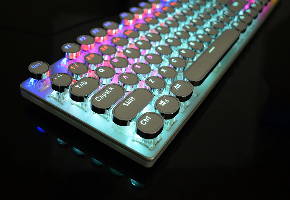 Механическая игровая клавиатура RGB светодиодный подсветкой 104 клавиш с подсветкой teclado анти-ореолы большие клавиши крутой дизайн для PC Gamer