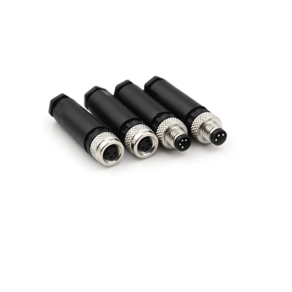 Sensor conector M8 Enchufe Macho Hembra Tornillo Roscado coutbing 3 4 Pines un typtb