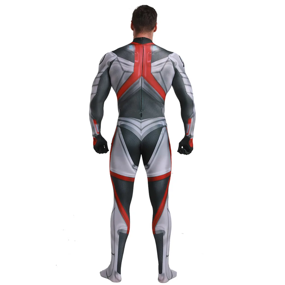 2019 New Avengers Endgame Quantum Realm Jumpsuit Advanced Tech Cosplay Costumes Spandex Zentai Adult Kids Superhero Fancy Dress