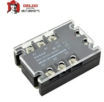 

free shipping Genuine SSR three-phase solid state relay DC control AC DA25A contactless relay