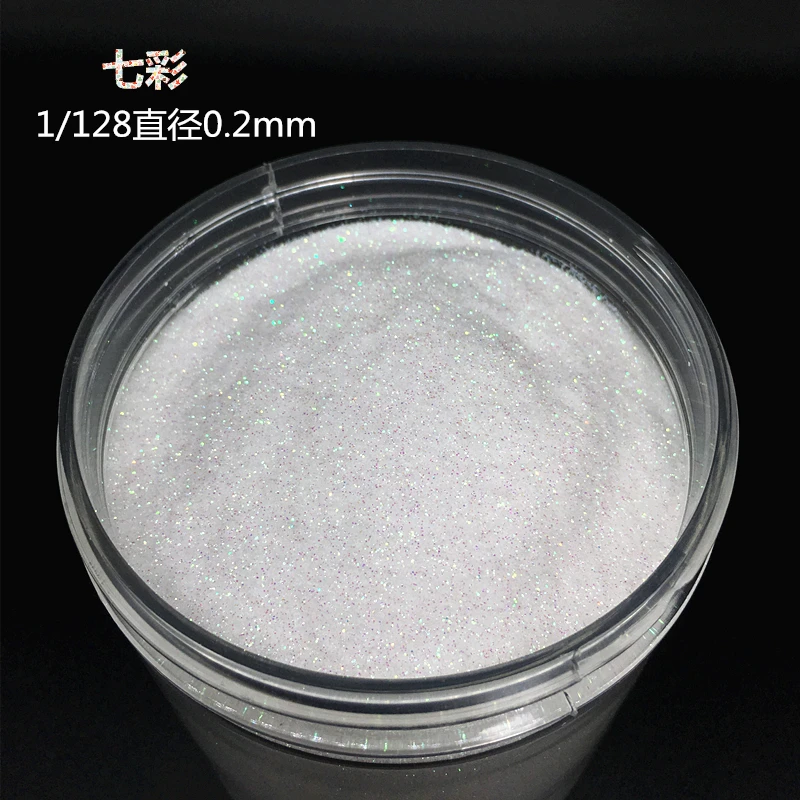 3Colors AB White Holographic 10ml/Box Nail Glitters Powder Sheets Tips 3Size( 0.2mm&0.4mm&1mm) Nail Powder Nail Decoration