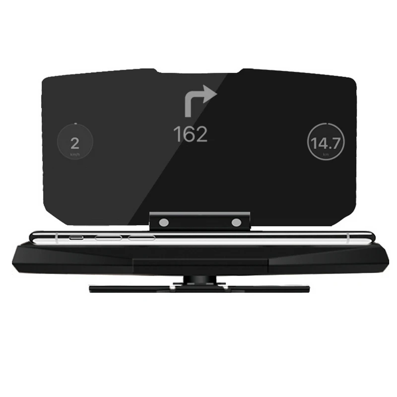 

1pc Car Bracket HUD Head Up Navigation Display Phone Smartphone Holder Mount GPS Projector Reflection Board Panel