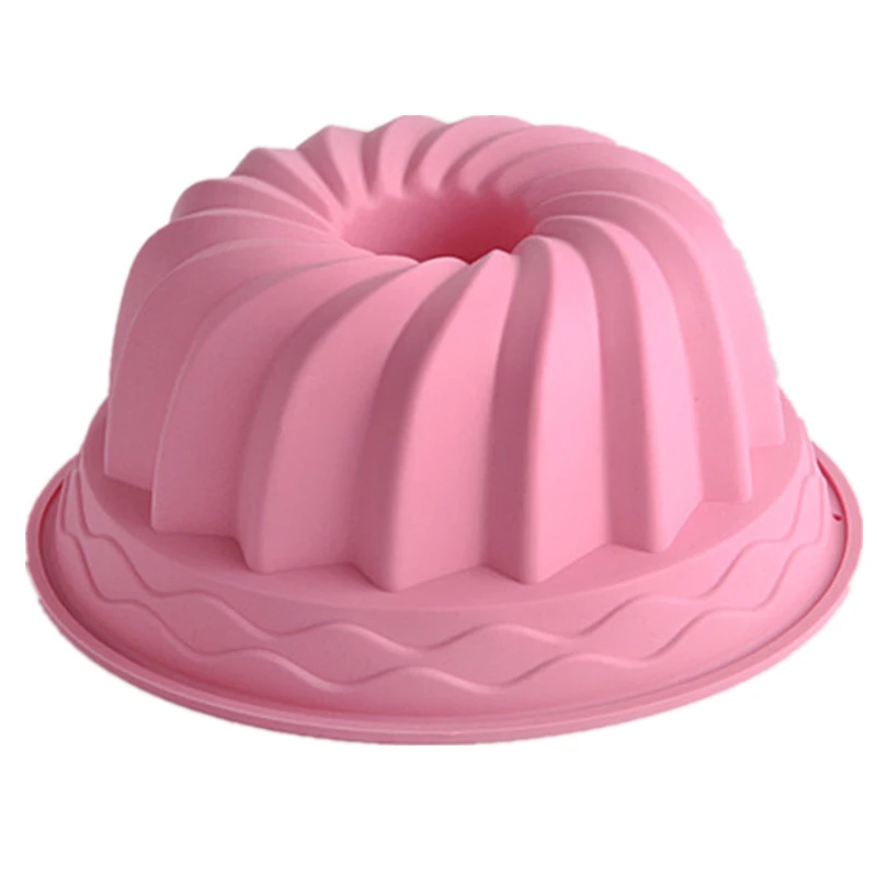 

Pretty DIY Silicone Flower Shape Cake Mold Bread Pudding Mould Christmas Gift Baking Tool