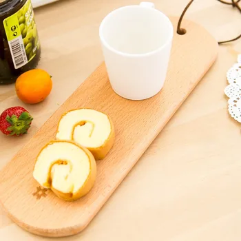

New arrival KEYAMA 1pcs Cute Oval wood Baguette board/No paint beech sushi tray/Kitchen Baking Tools/Home decoration