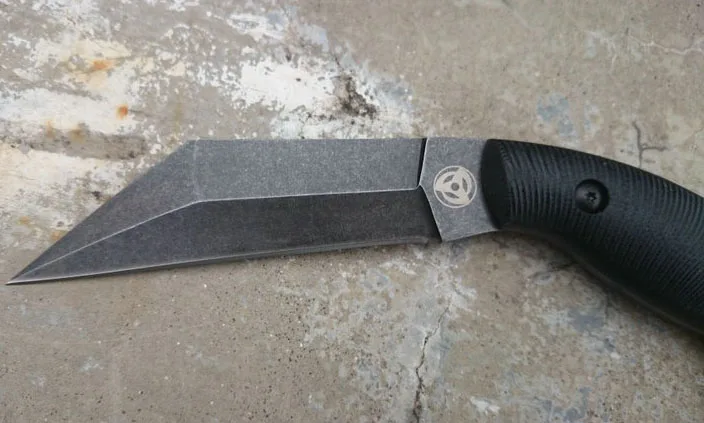 Нож керамбит Vellance DC53 со стальным фиксированным лезвием рукоятка G10
