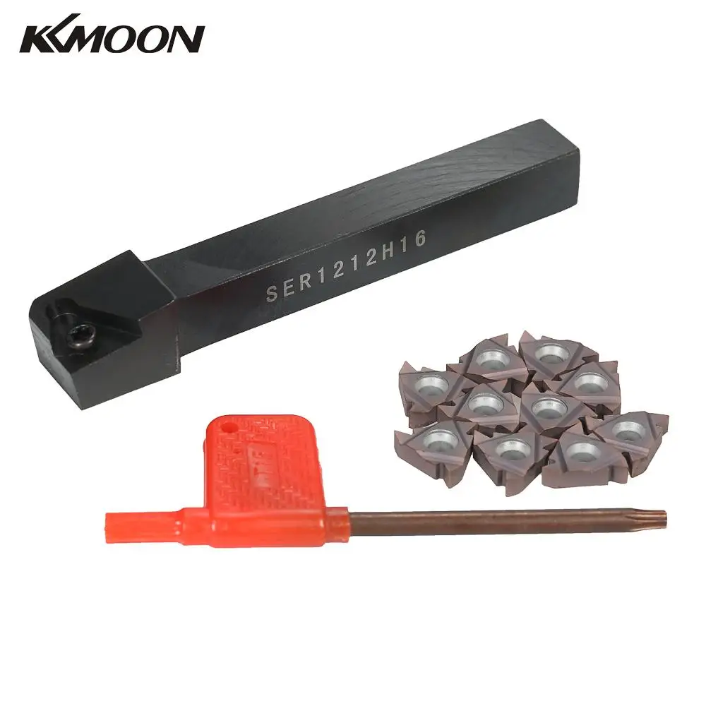 T15 Wrench Lathe Threading Turning Tool Set 10pcs VP15TF 16ER AG60