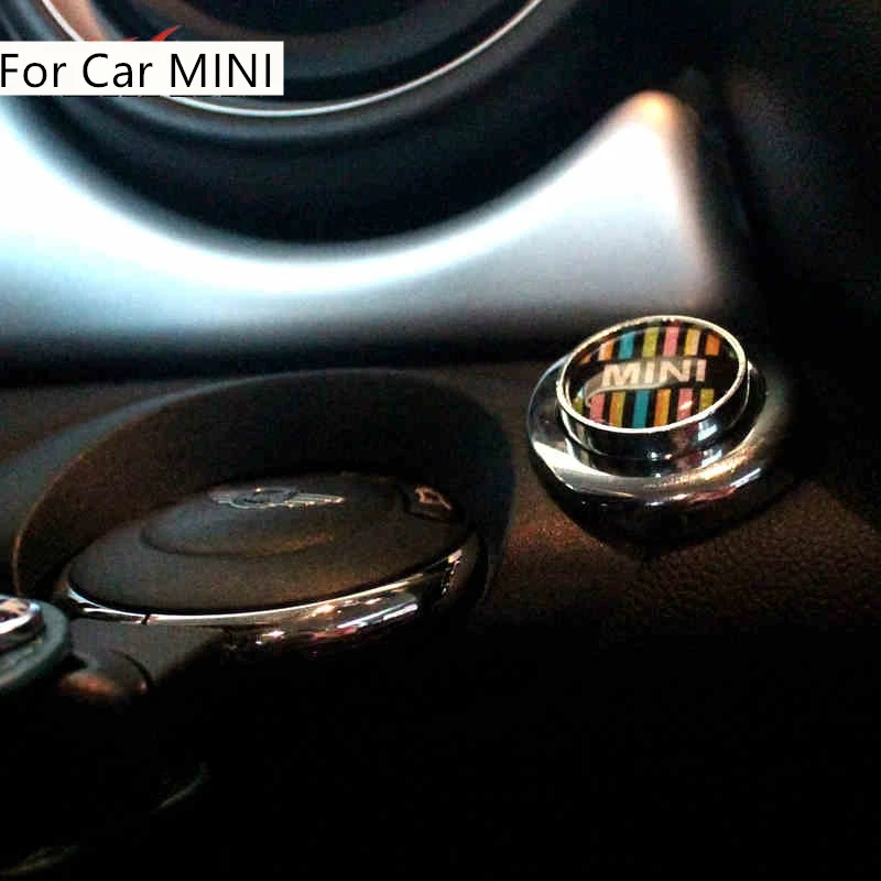 Из Металла двигателя автомобиля кнопка запуска и остановки крышка Keyless Go стикеры зажигания для MINI Cooper S Countryman R60 R56 R61 R55 R57 R58 R59