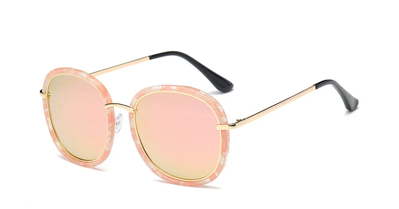 Высококачественные квадратные поляризованные солнцезащитные очки женские брендовые дизайнерские UV400 Солнцезащитные очки в золотой оправе солнцезащитные очки с зеркальными стеклами розовые с коробкой