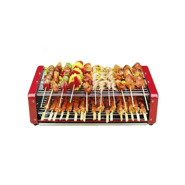 The new double oven electric grill Korean household smokeless barbecue