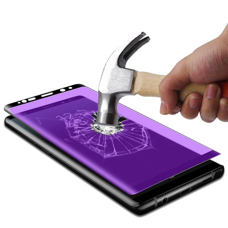 Закаленное стекло MicroData 3D для Samsung Galaxy Note 9 8 полное покрытие защита экрана с
