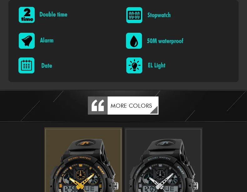 SKMEI 1270 Waterproof Men's Sports Watch description image 3