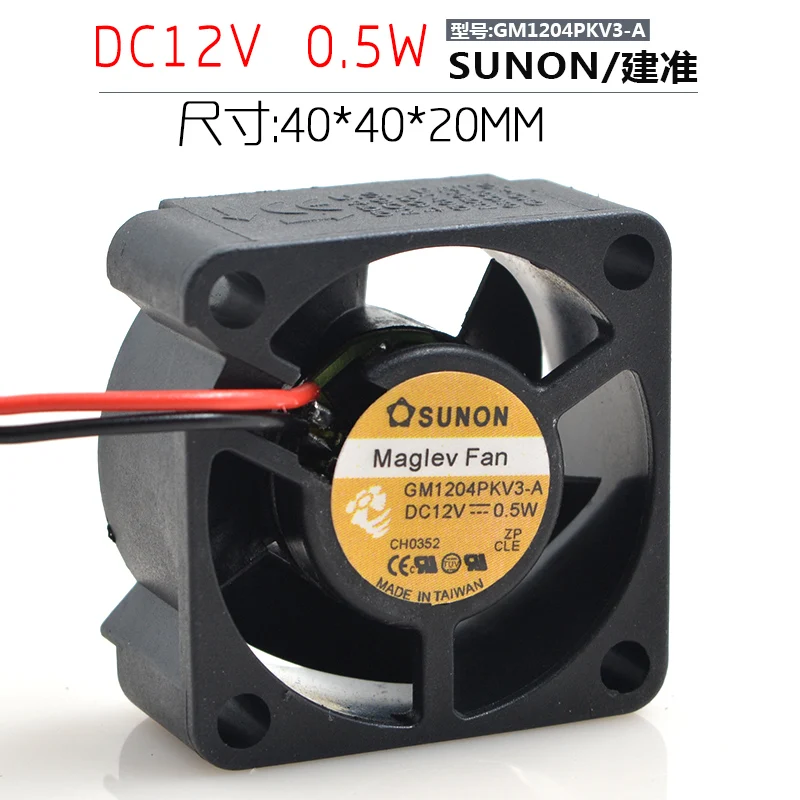 

Sunon GM1204PKV3-A DC 12V 0.5W 3Wire server inverter axial Cooling Fans