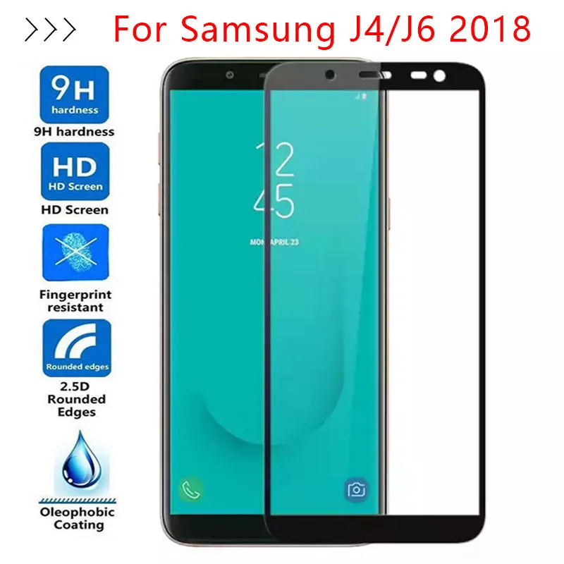 

Protective Glass On The For Samsung J6 2018 J4 8 Galaxy J 6 4 4j 6j J42018 J62018 Tempered Glass Screen Protector Case Film Glas