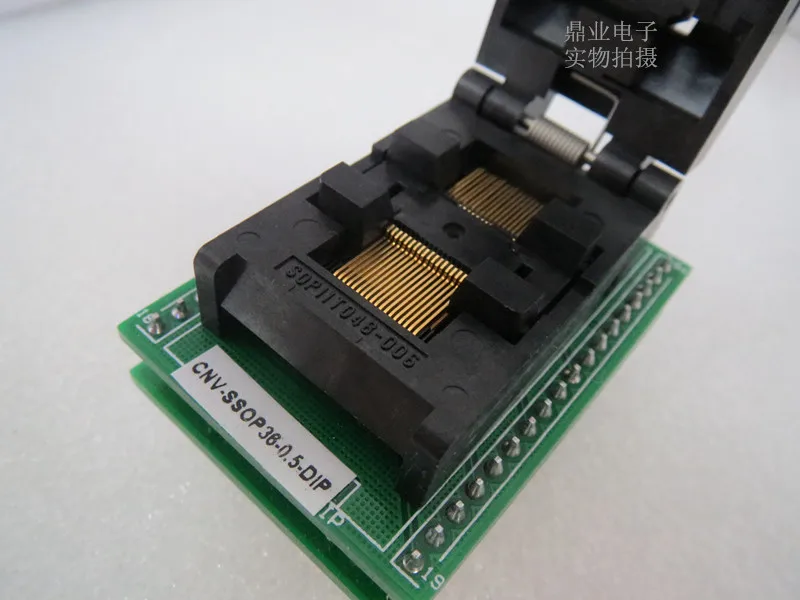 Adaptador de Assento de Teste Banco de Ensaio em Estoque Clamshell Espaçamento 0.5mm Assento Queimando ic Tomada Teste Navio Livre Sop11t036-005 Ssop36 - Dip 4 Cheap Ferramentas de rede