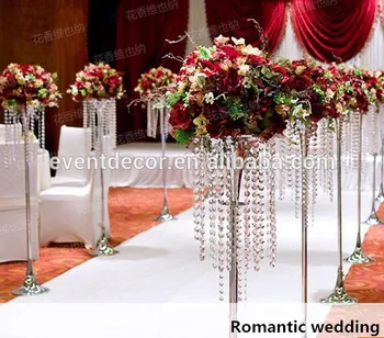 

Hot Sale 10pcs/lot 47inches Tall Silver Metal Wedding Flower Stand Lead Road Centerpieces Favors Supplies Home Decor