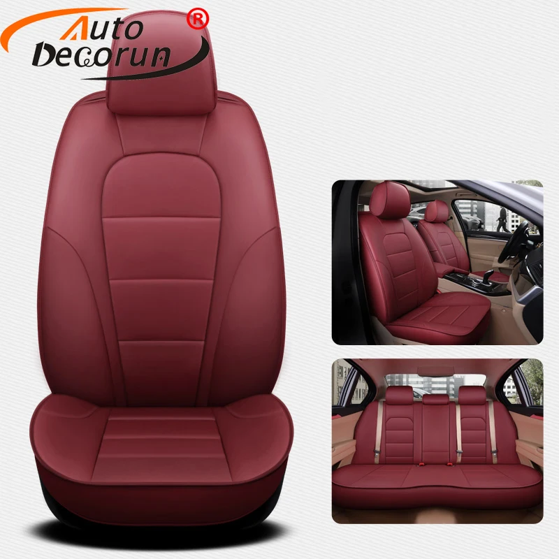 AutoDecorun Custom Fit Cowhide Automobiles Seat Covers for KIA NIRO
