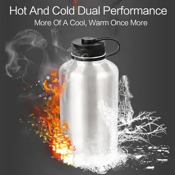 

64oz beer Keep fresh stainless steel water bottle whey protein my camping drink bottle botella de agua shaker botella de agua