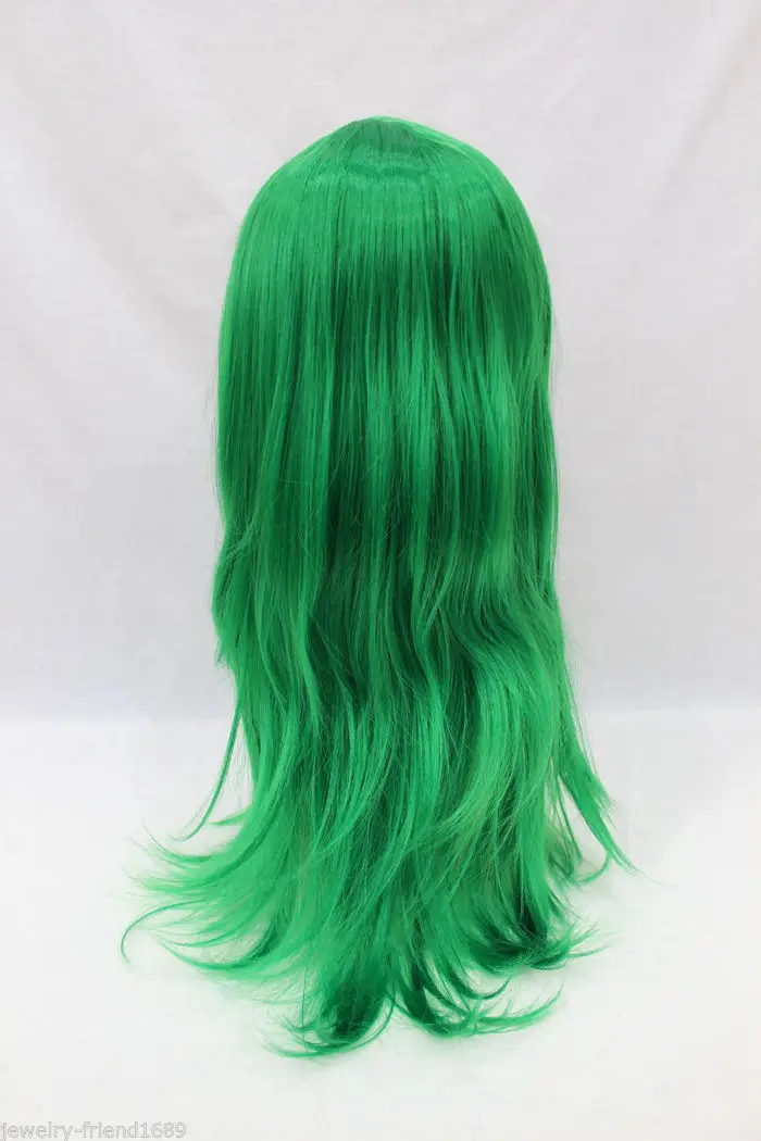 New wig Heat Resistant Cosplay Long Green Straight Women's Wig |
