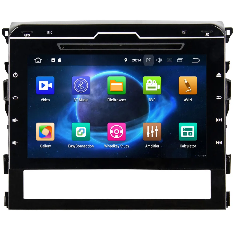 Best 9" IPS Octa Core 4G Android 8.1 4GB RAM 64GB ROM Car DVD Player Stereo Radio GPS Glonass For Toyota Land Cruiser LC200 2016-2018 1