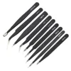 9pcs Stainless Steel Precision Tweezers Set Anti Static Repair Tool Kit for SMD Chip Jewelry Electronic Repairing Hand Tools ► Photo 2/6