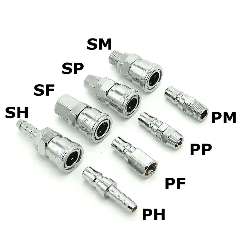 

SH-40 Pneumatic 1/2 inch C Type Quick Joint Revolution Strikes Connector for ID 12mm Flexible Pipe