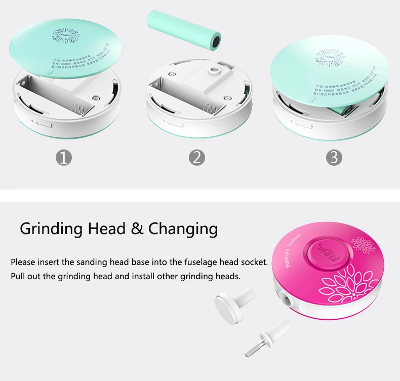  Mini Nail Drill Machine for Electric Manicure Drill Machine Accessory Manicure Pedicure Gel Polish 