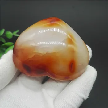 

Natural Beautiful Charming Heart Shape Red Agate With Geode Sample Specimen Madagascar Gift Energy Reiki Healing Collection