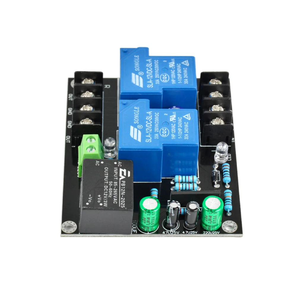 Placa de Proteção Power na Placa de Atraso para Alto-falante Aiyima Alto-falante 2 Canais ac 85-265v dc Proteção Amplificador Upc1237 900w 2.0 - Image 3