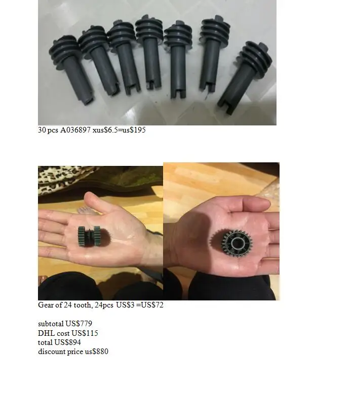 

combined order for Noritsu QSS3501i minilab part made in China