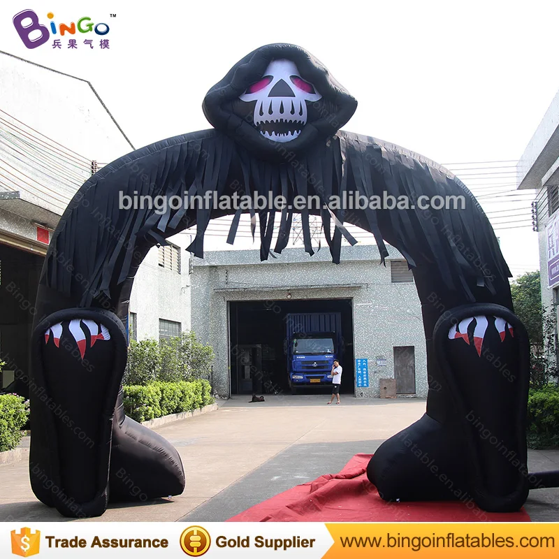 

Free Shipping Halloween decorations 5x5 Meters inflatable halloween grim reaper arch for party toys