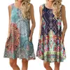 Женское летнее платье без рукавов, повседневное свободное платье в стиле бохо, сарафан большого размера, 2022 ► Фото 3/6