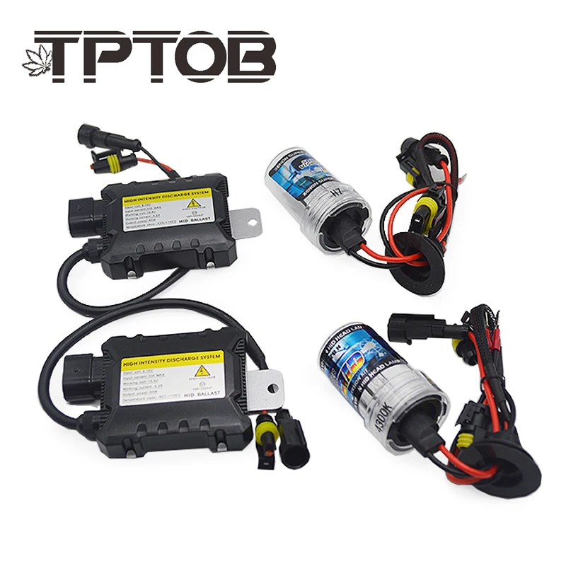 Comprar Kit de balasto Delgado TPTOB 35W 55W bombilla de Xenón HID 12V H1 H3 H7 H11 9005 9006 4300k 6000k 8000k faro de xenón automático