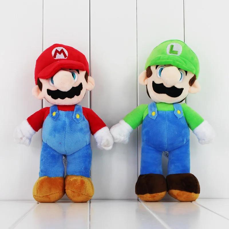 25cm Super Mario Plush Toy Mario Luigi Soft Stuffed Doll With Tag
